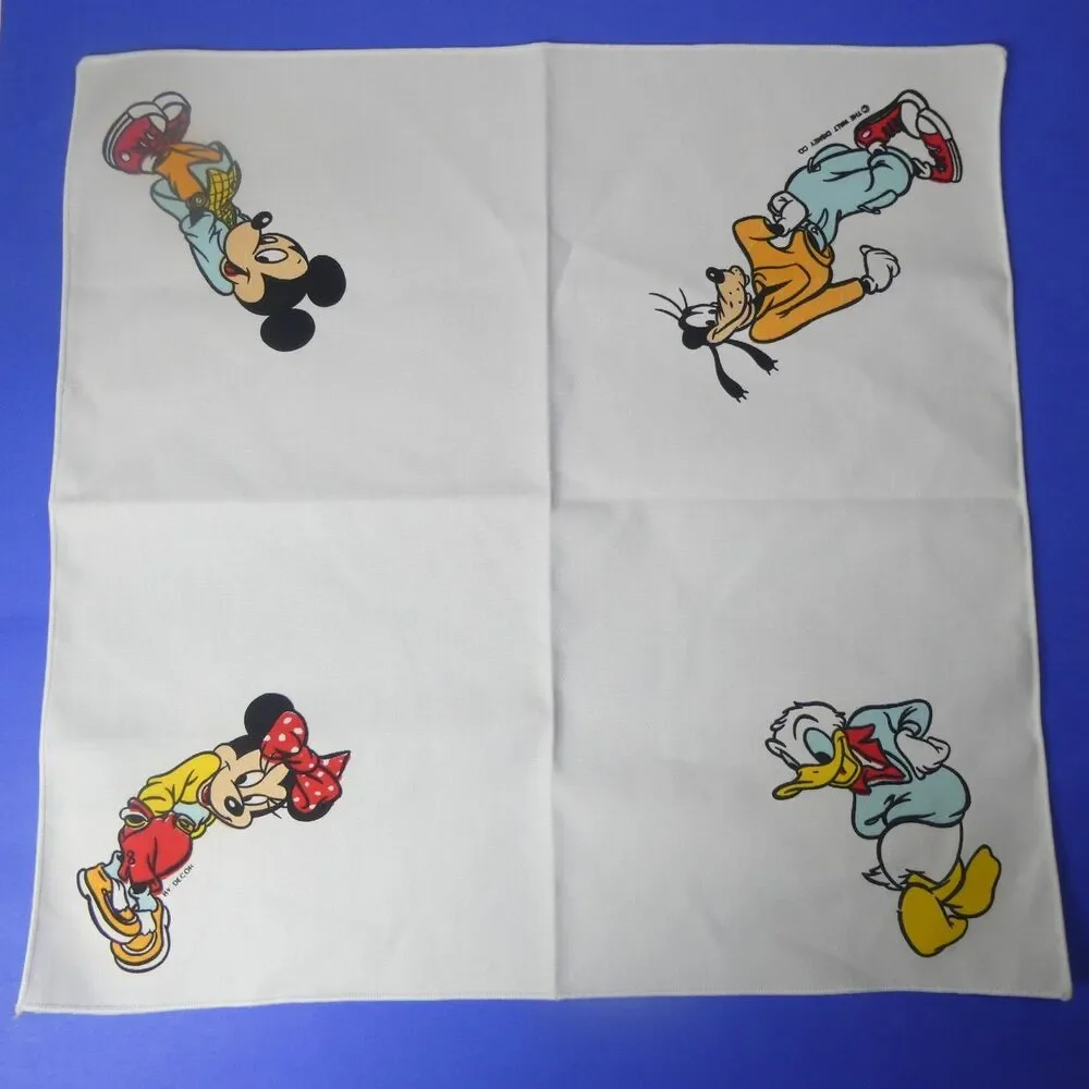 14 Disney Character Cloth Napkins Mickey Minnie Donald Goofy 18